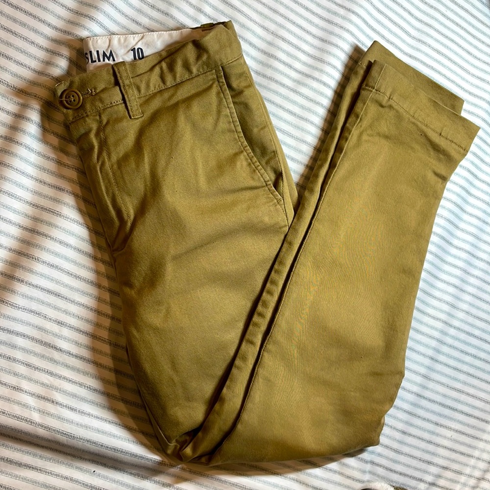 Boys chino lined pants junior slim 10